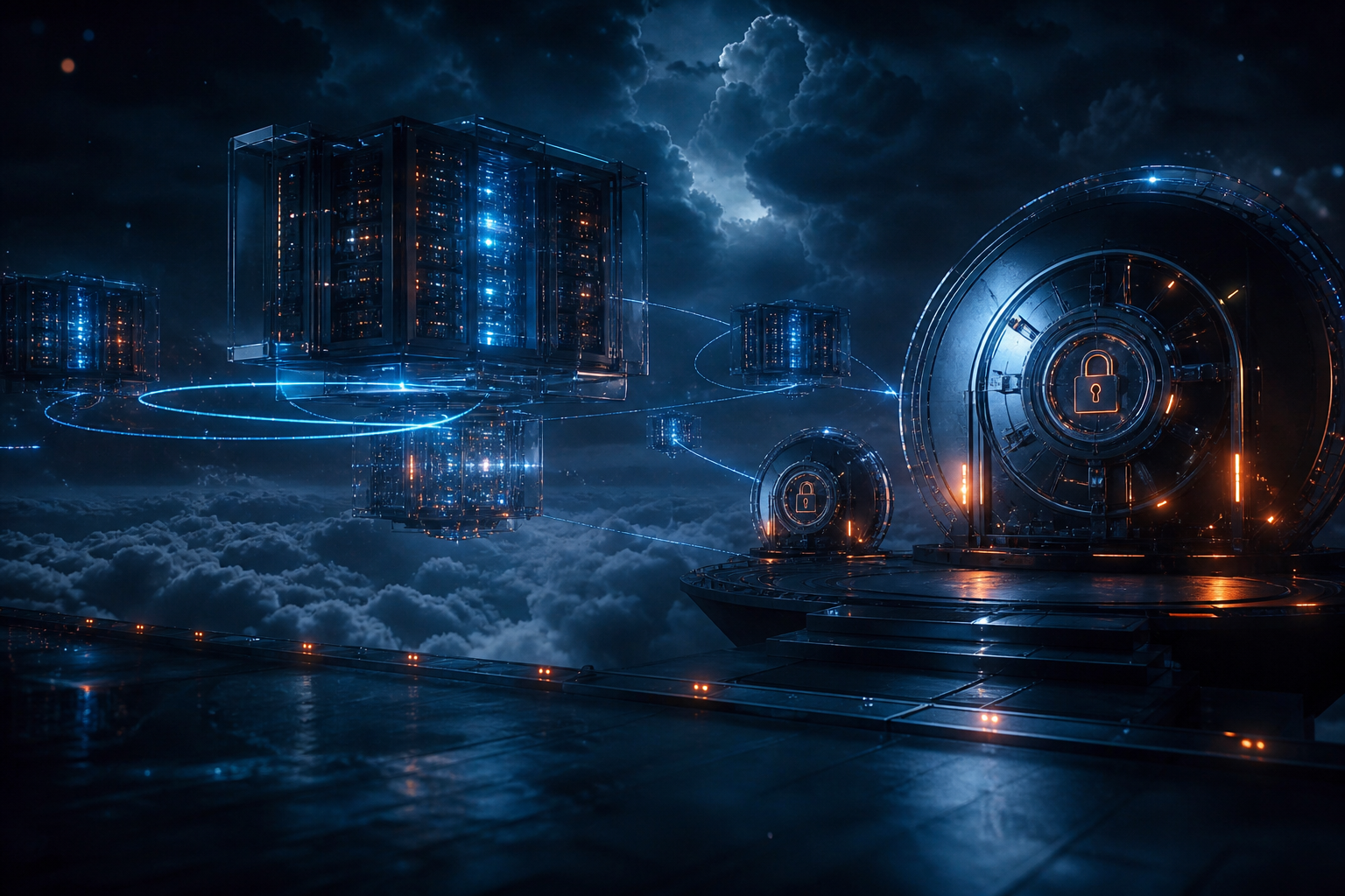 Illustration of Sofiotic hosting on a secure AWS cloud